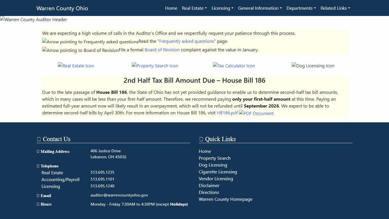 Home Page - Warren County Auditor